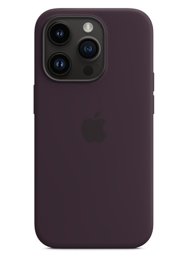 ابل  غطاء حماية من السيليكون مع ماج سيف لهاتف آيفون 14 برو إلدربيري - Image 1