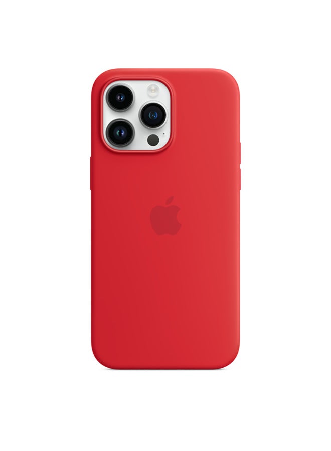 Apple iPhone 14 Pro Max Silicone Case with MagSafe (PRODUCT)RED - Image 2