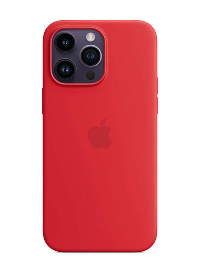 Apple iPhone 14 Pro Max Silicone Case with MagSafe (PRODUCT)RED - Image 4