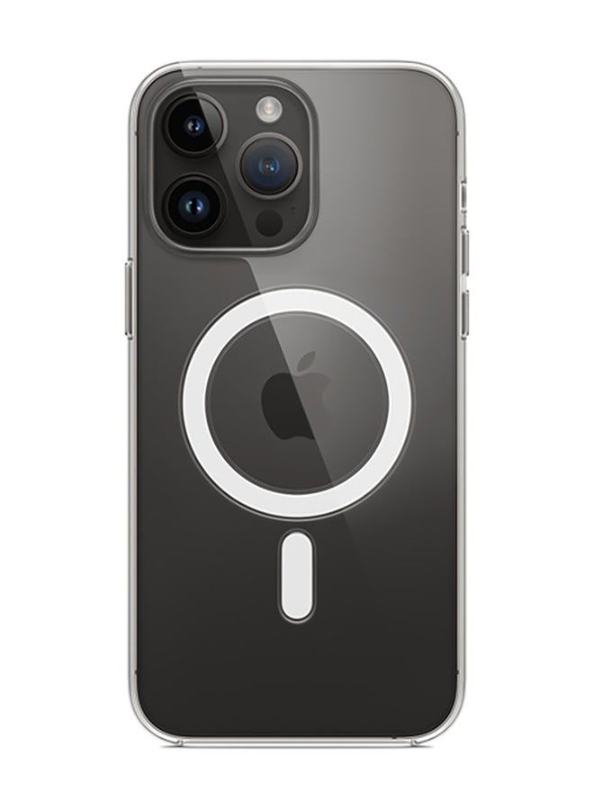 ابل  غطاء حماية لهاتف ابل ايفون 14 برو ماكس مع MagSafe شفاف شفاف - Image 4