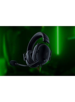 RAZER BlackShark V2 X USB Wired Esports Gaming Headset: 7.1 Surround Sound, 50mm Drivers, 240g Lightweight Build, Noise Cancelling Mic, for PC, PS4, PS5, Xbox Series - Black  - Image 2