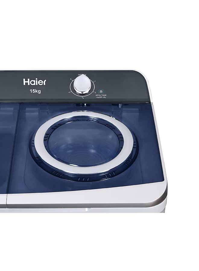 هاير غسالة بحوضين وبرنامجين HTW150-S186 أبيض  - Image 4