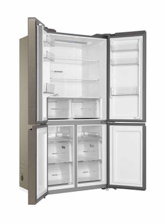 Haier 4-Door Refrigerator 14.9Cu.ft, Freezer 5.7Cu.ft, Twin Inverter Compressor HRF-700TS Platinum Inox  - Image 4