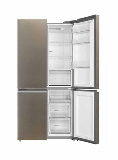 Haier 4-Door Refrigerator 14.9Cu.ft, Freezer 5.7Cu.ft, Twin Inverter Compressor HRF-700TS Platinum Inox  - Image 3