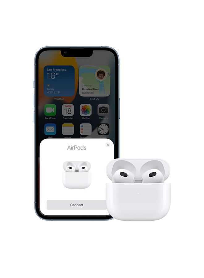 Apple AirPods (3rd generation) with Lightning Charging Case White - Image 5