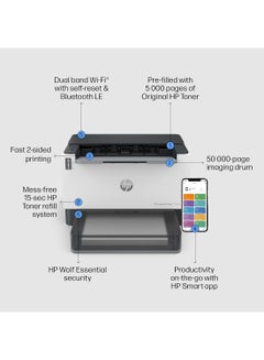 LaserJet Tank 1502w Printer - Black and white, Compact Size; Energy Efficient, Dualband Wi-Fi; Up to 20,000 pages per month duty cycle White - pnsku/N53349469A/45/_/1715069983/11ec17b7-d160-49c6-a965-6b4afc2d7243