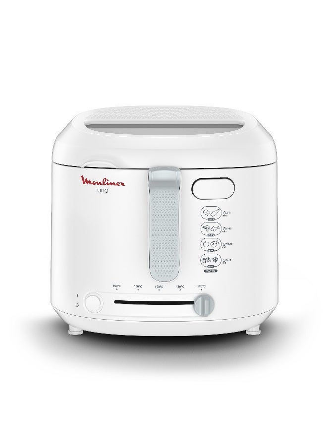 مولينكس أونو مقلاة عميقة سعة 1.8 لترًا وقوة 1470.0 وات AF203127 أبيض 1.8 L 1470 W AF203127 أبيض - Image 1