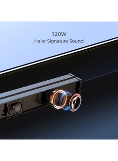 Haier 2.1 CH Bluetooth 120W Wireless Sound Bar Speaker with Subwoofer - HSD3A040B Black  - Image 4
