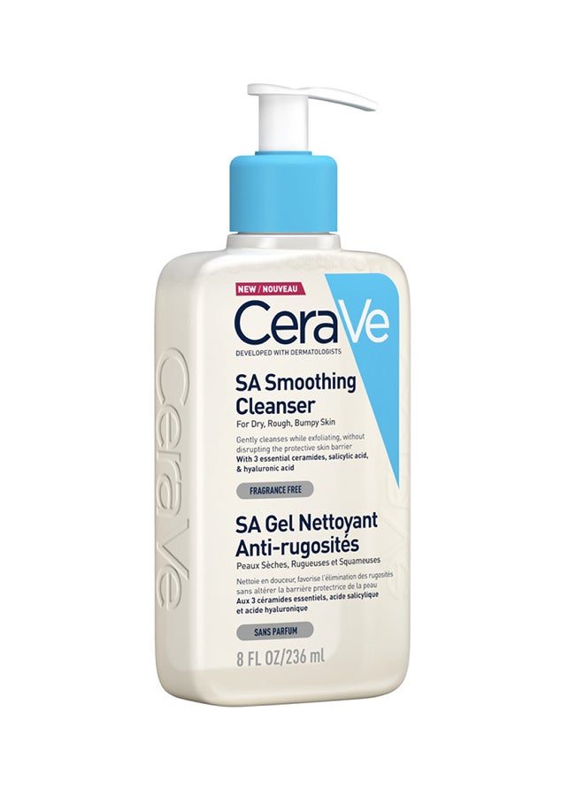 سيرا في إس إيه سموثنج كلينزر غسول للبشرة العادية, الجافة و الخشنة مع حمض الساليسيليك 236ملليلتر - Image 2