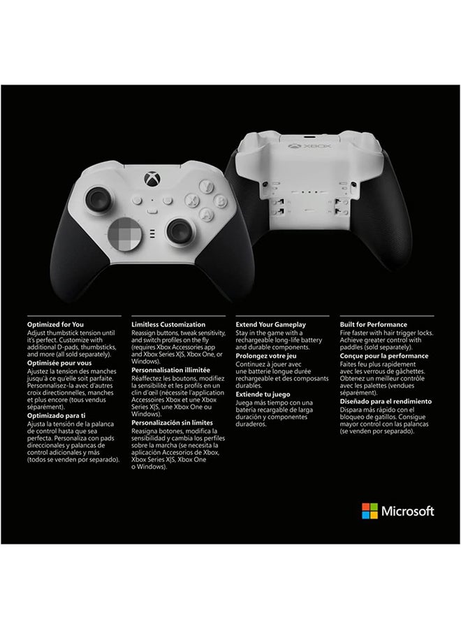 Xbox Elite Wireless Controller Series 2 For Xbox Series X|S, Xbox One, Windows10/11, Android, and iOS – Core White - pnsku/N53350469A/45/_/1722350003/0b5a775c-418a-4cc5-9d64-09f584536ff0