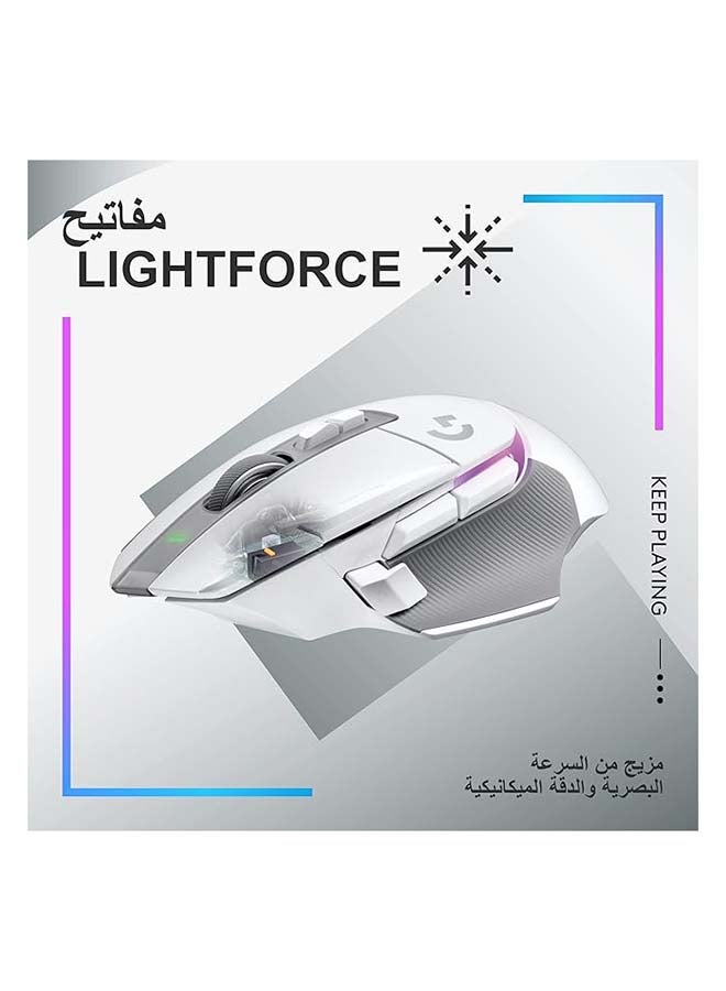 Logitech G502 X PLUS LIGHTSPEED Wireless RGB Gaming Mouse - Optical mouse with LIGHTFORCE hybrid switches, LIGHTSYNC RGB, HERO 25K gaming sensor, compatible with PC - macOS/Windows- White I 910-006173 - Image 2
