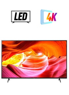 سوني تلفزيون بنظام أندرويد HDR 65 بوصة 4K KD-65X75K أسود  - Image 1