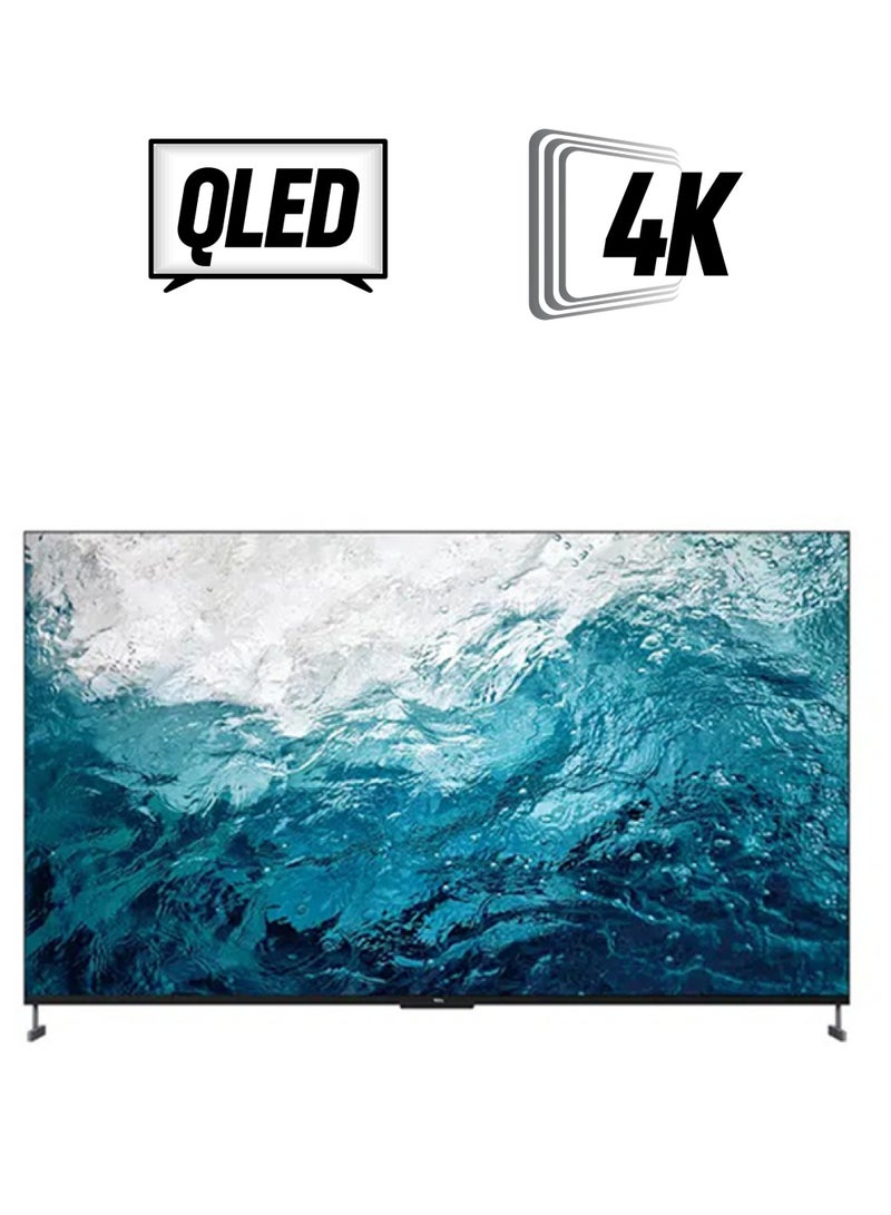 تي سي إل - تلفزيون ذكي QLED مقاس 98 بوصة بتقنية HDR وبجودة 4K 98C735 أسود - Image 1
