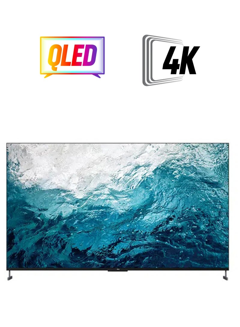 TCL 98-Inch 4K HDR Smart QLED TV And Native 120HZ Refresh Rate 98C735 Black  - Image 1