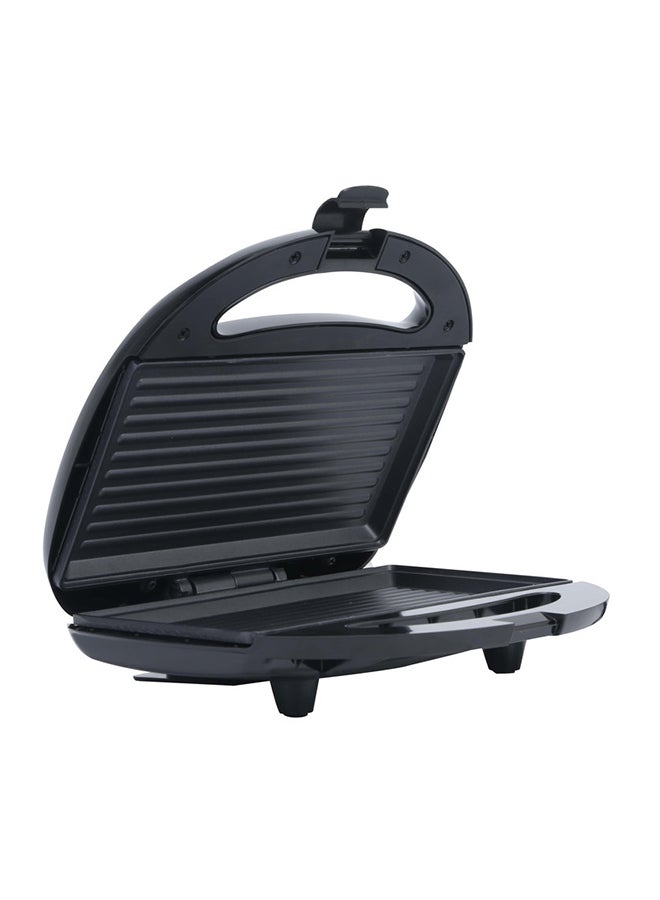 سوناشي - 2 Slice Grill Maker – Non-Stick, Stainless Steel Sandwich Maker with Handle Locking System, Indicator Light, Overheat Protection 750 W SGT-853N Black/Silver - Image 1