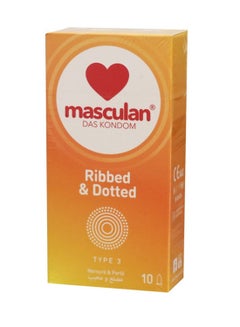 masculan Condoms Ribbed + Dotted Type 3  - Image 2