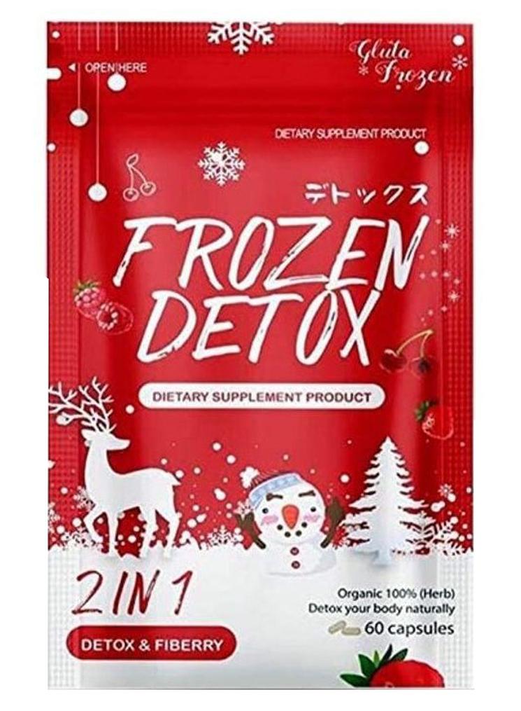 Gluta Frozen Frozen Detox 2 in 1 Detox & Fiberry 60 Capsules - Image 1