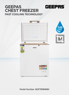 جيباس مجمد أفقي 145 L 115 W GCF1709WSH أبيض  - Image 1
