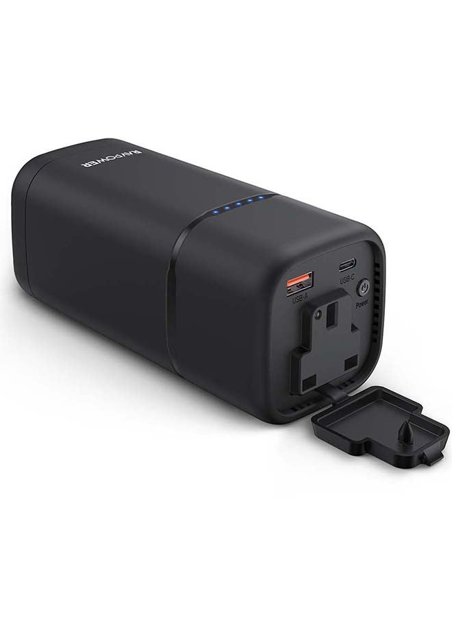 راف باور بطارية بسعة 20000 ملي امبير مع منفذ ثلاثي وتقنية بي دي - اسود 20000 mAh أسود - Image 2