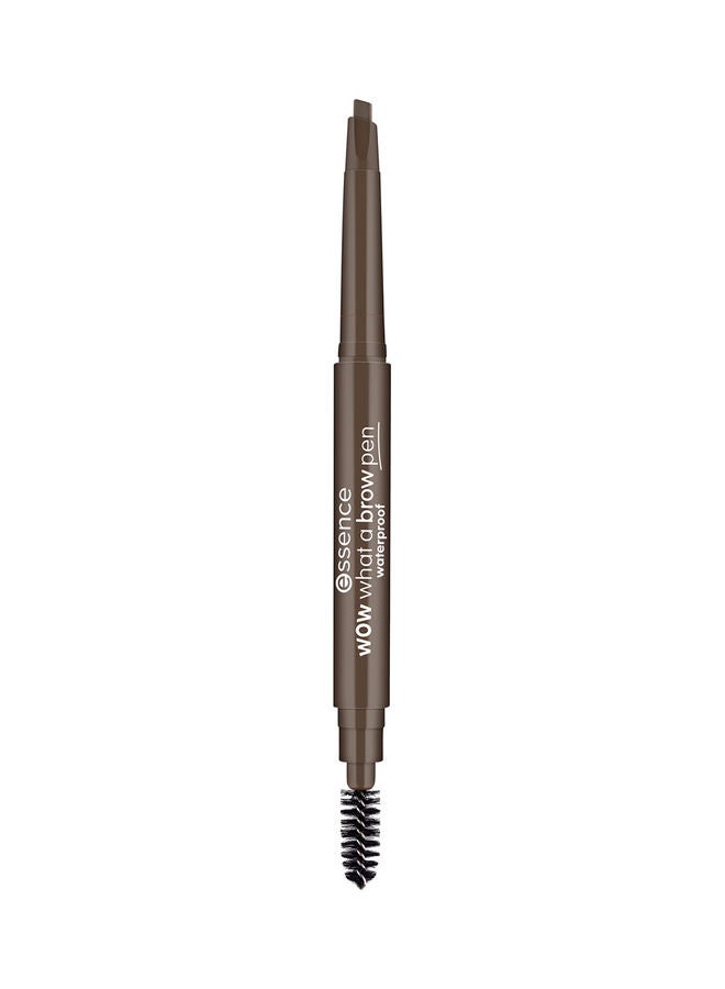 Essence | Wow What A Brow Waterproof Eyebrow Pencil | Shade 03 Dark Brown | Long Lasting Retractable Slim Brow Definer with Brush | Natural Finish for Defined & Bushy Eyebrows (Pack of 1) Dark Brown - Image 2