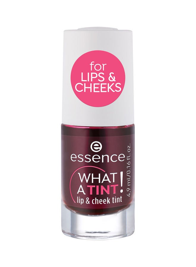 Essence What A Tint Lip and Cheek Tint | Kiss from a Rose | Natural Finish | Long Lasting Vegan Formula | Lightweight Organic Tint for Lips and Cheeks | Cruelty Free Makeup | 4.9 ml (Pack of 1) Kiss From A Rose - Image 1
