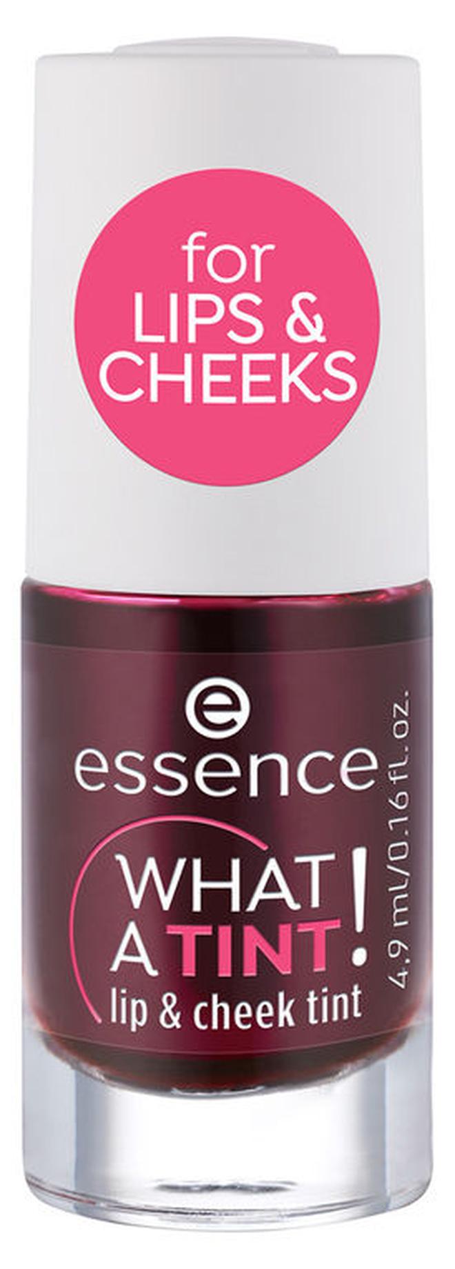 Essence What A Tint Lip and Cheek Tint | Kiss from a Rose | Natural Finish | Long Lasting Vegan Formula | Lightweight Organic Tint for Lips and Cheeks | Cruelty Free Makeup | 4.9 ml (Pack of 1) Kiss From A Rose - Image 1