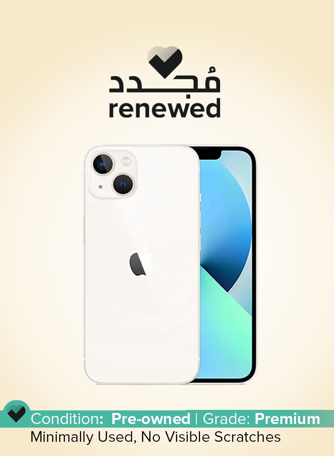 Apple Renewed - iPhone 13 Physical Dual Sim 128GB Starlight 5G With FaceTime - Image 1