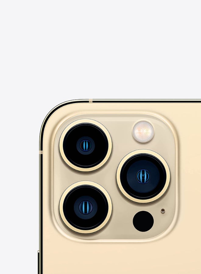ابل  متجدد - iPhone 13 Pro سعة 1 تيرابايت باللون الذهبي ومزود بتقنية 5G مزود ببرنامج Facetime - مواصفات عالمية - Image 3