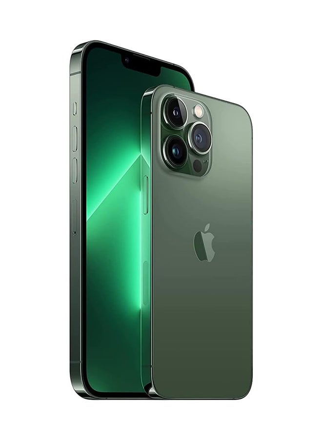 ابل  تم تجديده - iPhone 13 Pro max سعة 256 جيجابايت باللون الأخضر Alpine Green ومزود بتقنية 5G مع تطبيق Facetime - إصدار عالمي - Image 5
