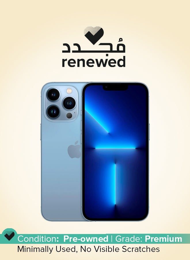 Apple Renewed - iPhone 13 Pro 128GB Sierra Blue 5G With Facetime - International Version  - Image 1