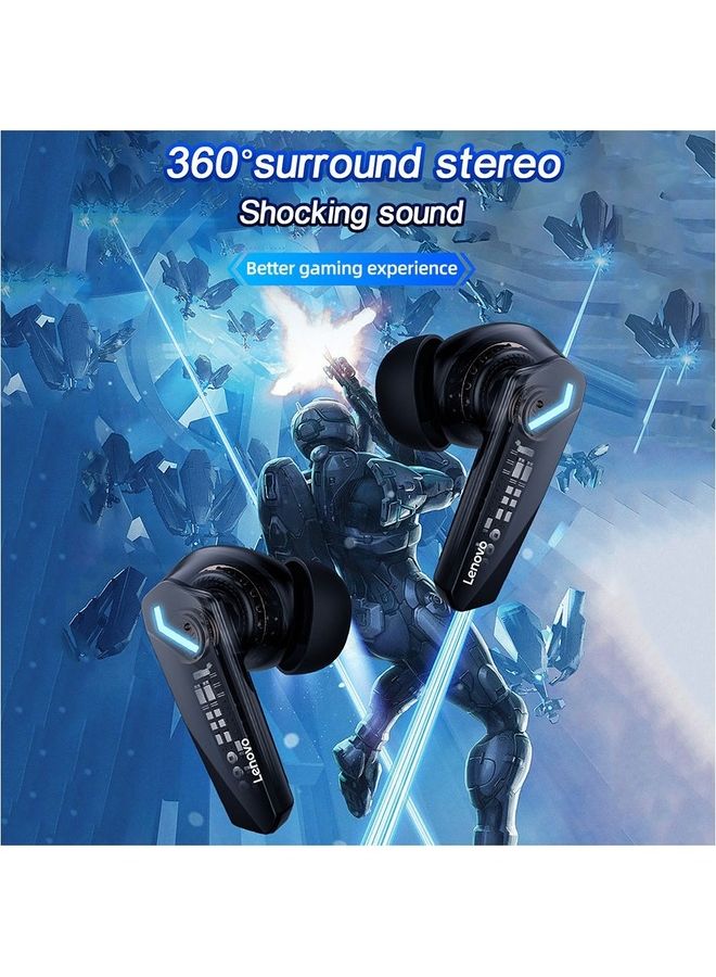 Lenovo Thinkplus GM2 Pro True Wireless BT Gaming Headphones In-ear Sport Earbuds BT5.3 Chip Game Music Dual Mode Low Delay Black - Image 3