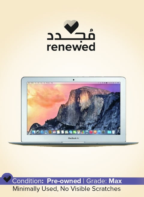 Renewed - MacBook Air A1465 (2015) Laptop With 11.6-Inch HD Display, Core i5 Processor/Quad Core/8GB RAM/128GB SSD/macOS Silver