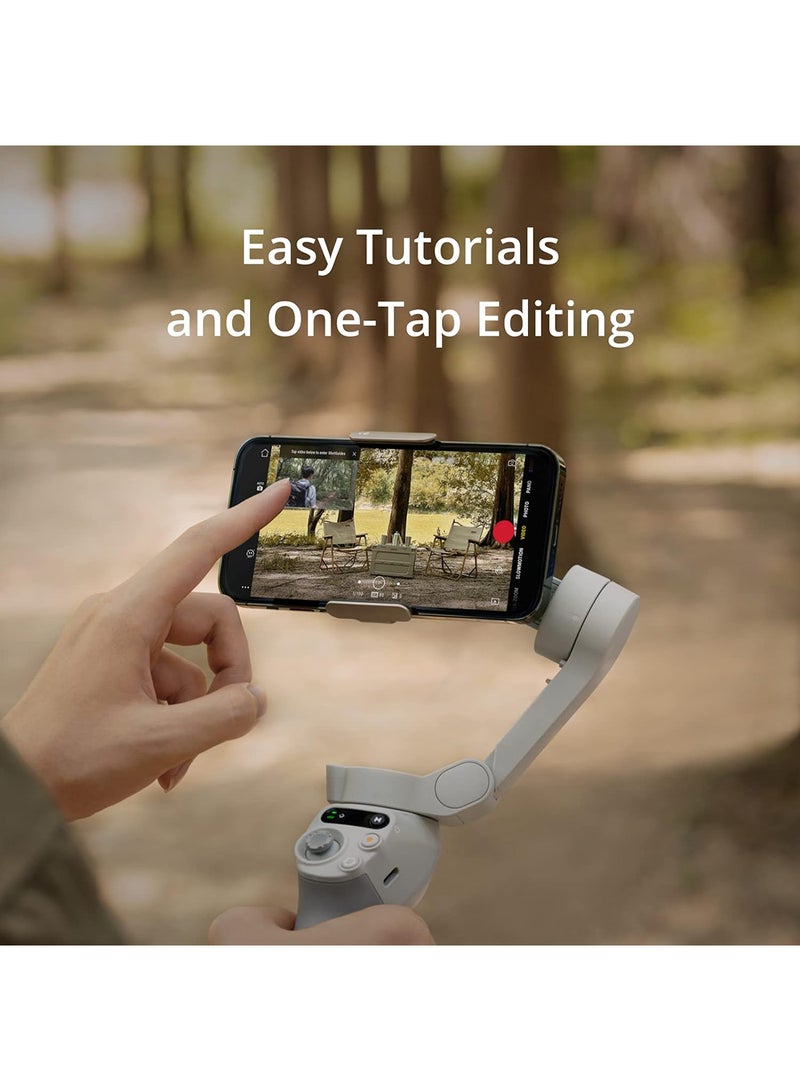 OSMO Mobile SE Intelligent Gimbal, 3-Axis Phone Gimbal, Android And iPhone Gimbal, Vlogging Stabilizer YouTube And TikTok Videos, UAE Version With Official Warranty Support-DJI-ZM500SE Grey - pnsku/N53353062A/45/_/1712220912/171aec57-415f-4d2c-bbf7-308fc36ac5af