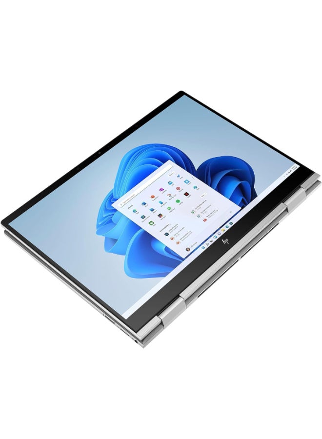 HP - Envy X360 13-BF0013dx 2-In-1 (Upgraded Version) Laptop With 13.3-Inch FHD Touch Display, Intel Core i7-1250U Processor / 8GB RAM / 512GB SSD / Intel Iris Xe Graphics / Windows 11 / English Silver - Image 1