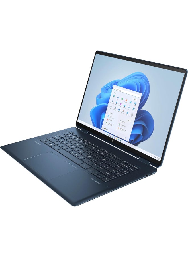 Spectre X360 16-f1013dx Convertible 2-In-1 (Upgraded Version) Laptop With 16-Inch Display, Core i7-12700H Processer/16GB RAM/512GB SSD/Intel Iris Xe Graphics/Windows 11 Home English blue