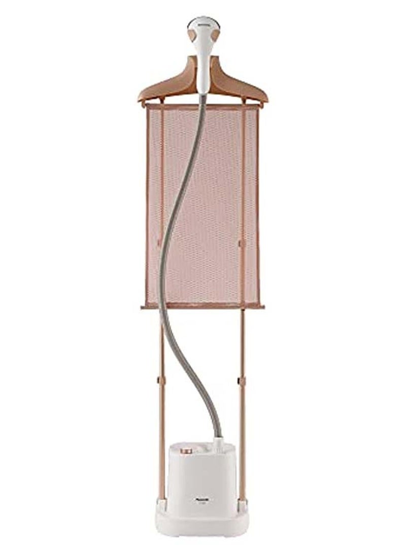 Panasonic Dual Pole Garment Steamer Fabric Board 4 Stages Variable Steam 2 L 2140 W NI-GWE080WTH White - Image 1