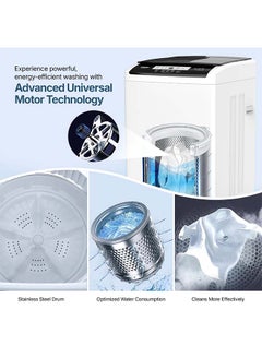 NIKAI Top Loading Washing Machine | Fuzzy Logic | 8 Smart Programs | Water-Efficient with Quick Wash | Auto Balancing Control | Stainless Steel Drum | Eco-Friendly & Silent Operation | 7 kg NWM07000TK24 Grey  - Image 4