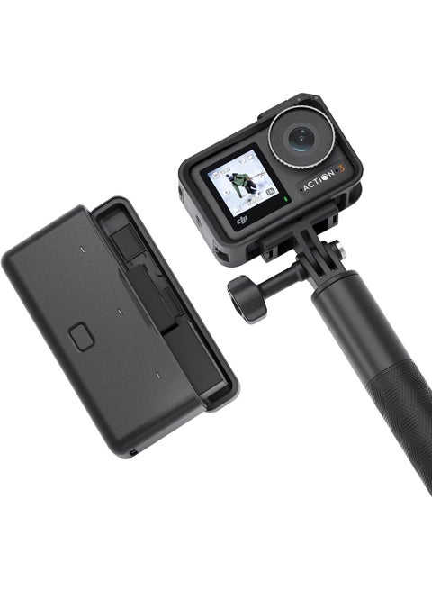 Osmo Action 3 Adventure Combo Waterproof Action Camera With 4K HDR 10-Bit Color Depth Horizon Steady Cold Resistant & Long-Lasting Extension Rod Vlogging Camera For YouTube