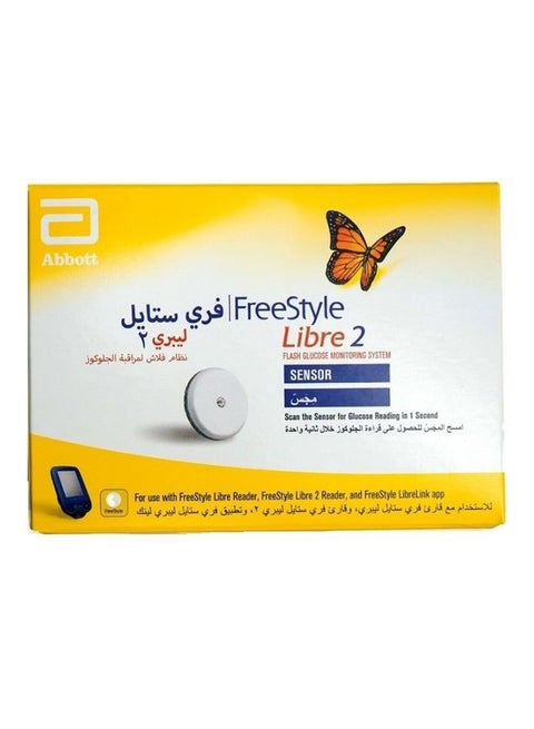 Libre 2 Flash Glucose Monitoring System Sensor Kit