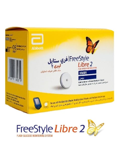 Libre 2 Flash Glucose Monitoring System Sensor Kit