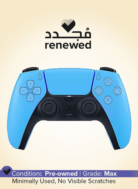 Renewed - Dualsense Wireless PS5 Controller- StarLight Blue