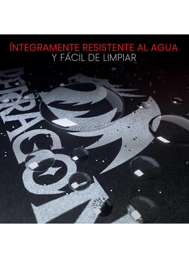 REDRAGON - P032 Flick XL Gaming Mousepad, Dimension 400x900x4mm, Waterproof, Anti Slippery, Cloth and Rubber, Black - Image 1