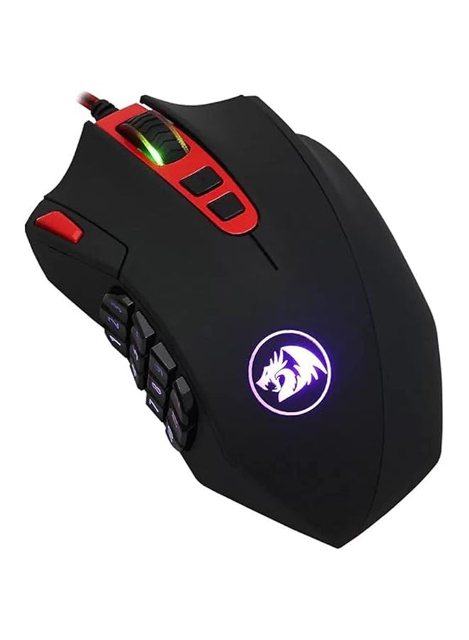 REDRAGON Redragon M901 Gaming Mouse RGB Backlit MMO 19 Macro Programmable Buttons with Weight Tuning Set, 12400 DPI for Windows PC Computer (Wired, Black)  - Image 5