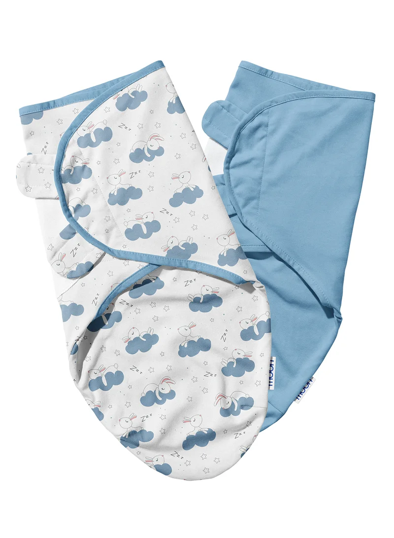 Moon Organic Swaddle Pack Of 2 Rabbit