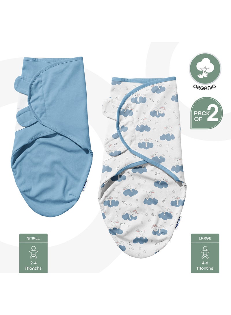 Moon Organic Swaddle Pack Of 2 Rabbit - Image 4