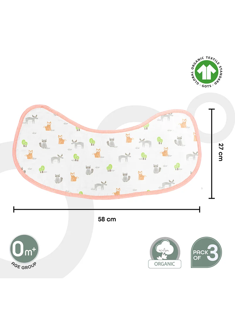 Moon Organic Burpy Cloth (8 Layer) - Set of 3
