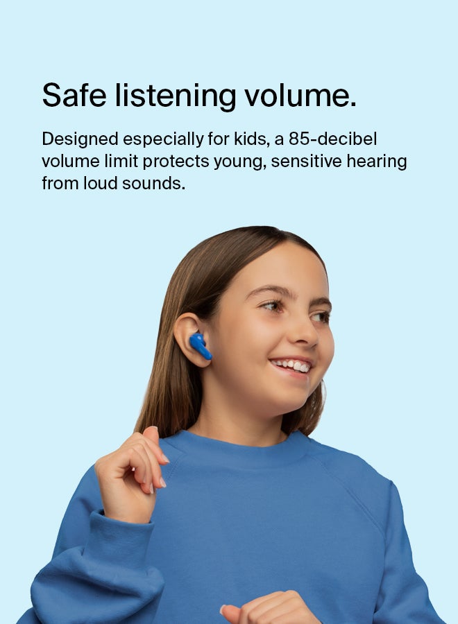 belkin Soundform Nano - Wireless Earbuds for Kids - Blue  - Image 4
