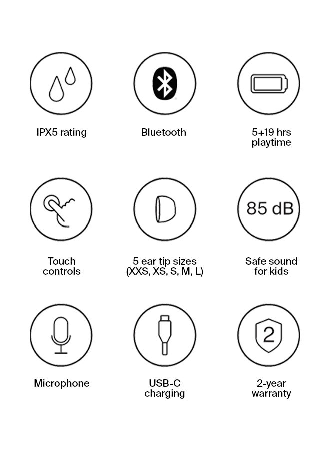 belkin Soundform Nano - Wireless Earbuds for Kids - Pink  - Image 3
