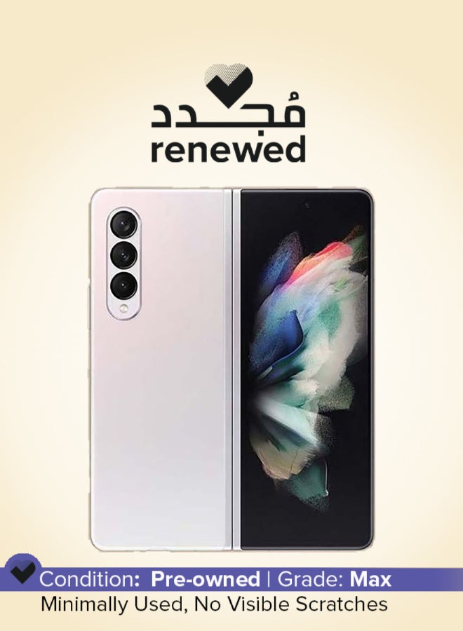 Samsung Renewed - Galaxy Z Fold 3 Dual SIM Phantom Silver 12GB RAM 512GB 5G - International Version - Image 1