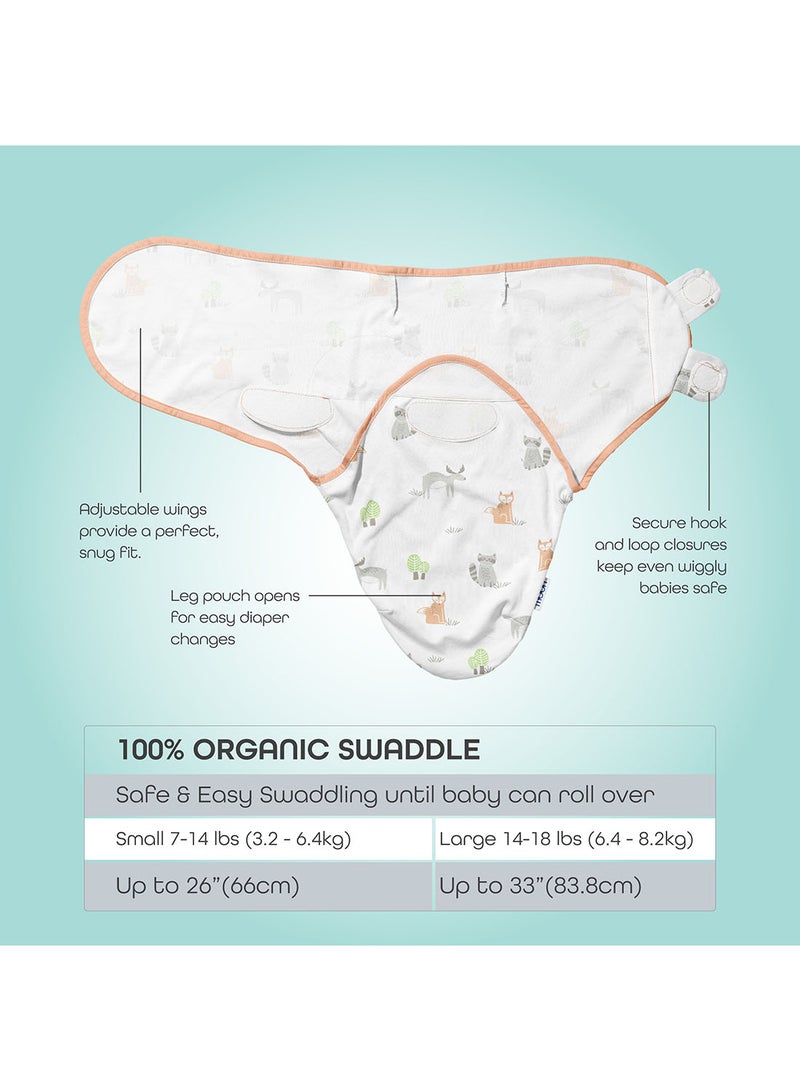 Moon Pack Of 2 Organic Swaddle  - Image 2
